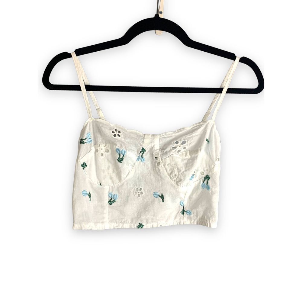 Eyelet Lace Crop Top
